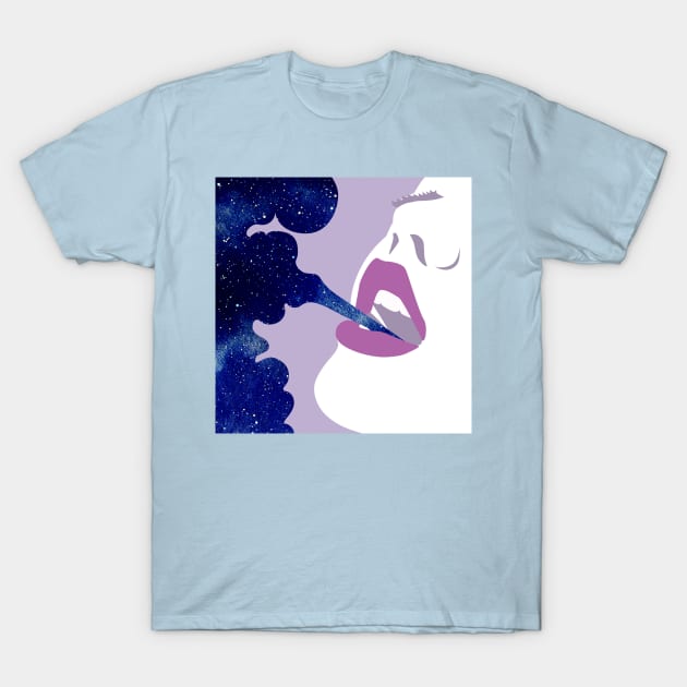 Starry Haze T-Shirt by Sirenarts